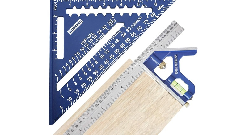 WORKPRO 12-Inch Carpenter Square and 7-Inch Speed Square Set