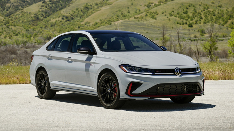 2025 Volkswagen Jetta GLI front 3/4 view