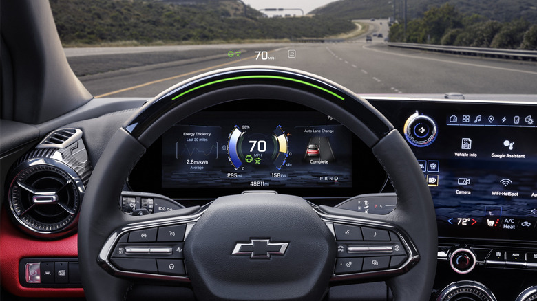 2025 Chevrolet Blazer EV steering wheel and instrument panel