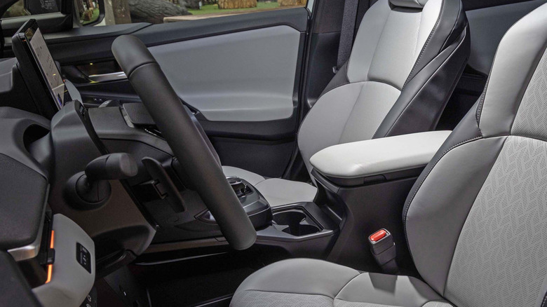 2026 Subaru Solterra interior viewed from the side