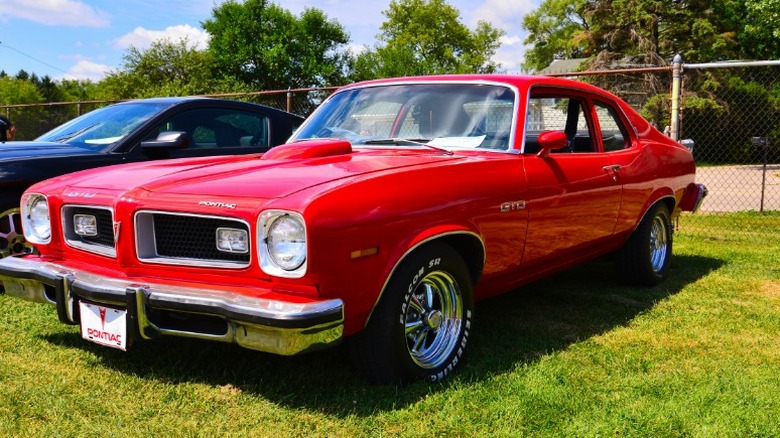 Red 1974 Pontiac GTO