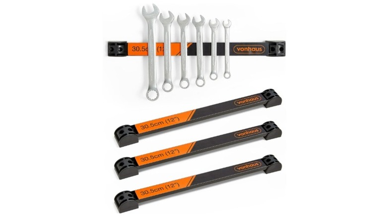 Four wrench holder magnetic strip