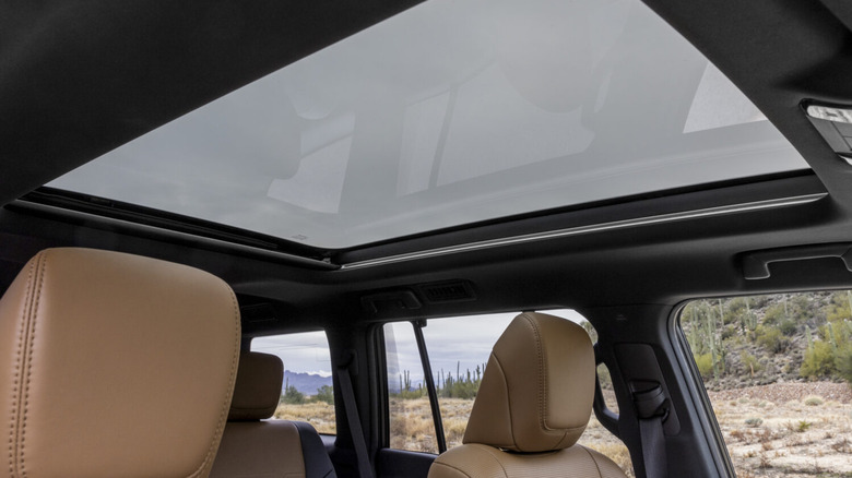 Lexus Dynamic Sky Panorama glass roof.