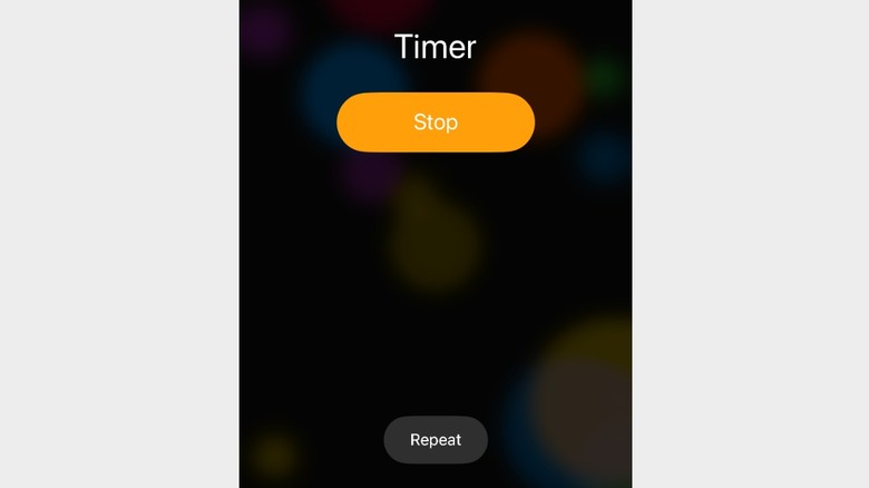 Stop and Repeat buttons on Timer