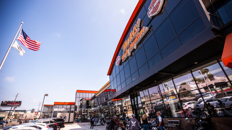 a Harley-Davidson dealership