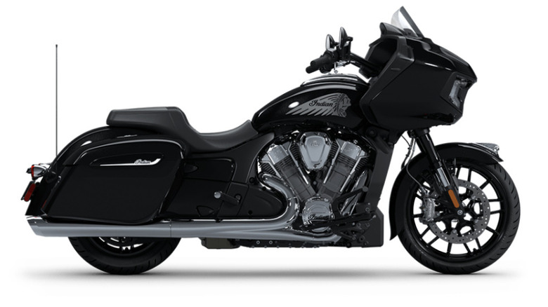 Indian Challenger on display in black