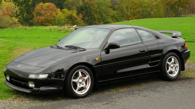 Black second gen Toyota MR2 front 3/4