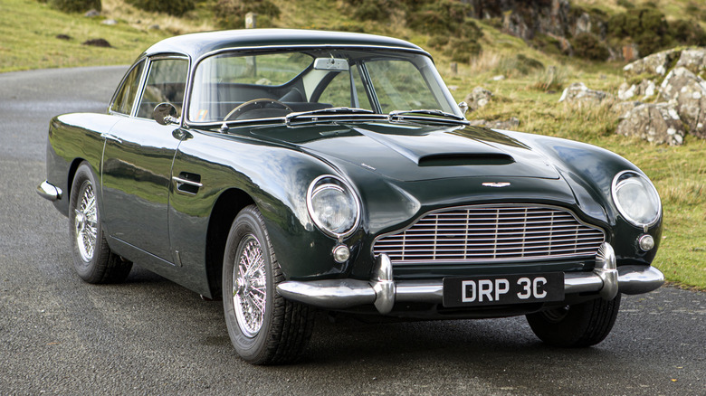 Aston Martin DB5 in warehouse
