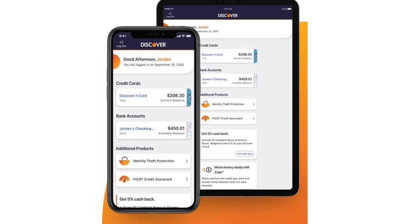 Discover online banking app