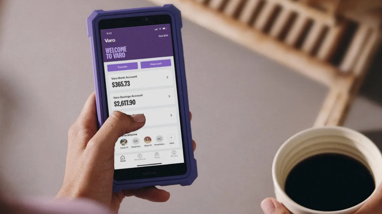 Varo mobile banking app