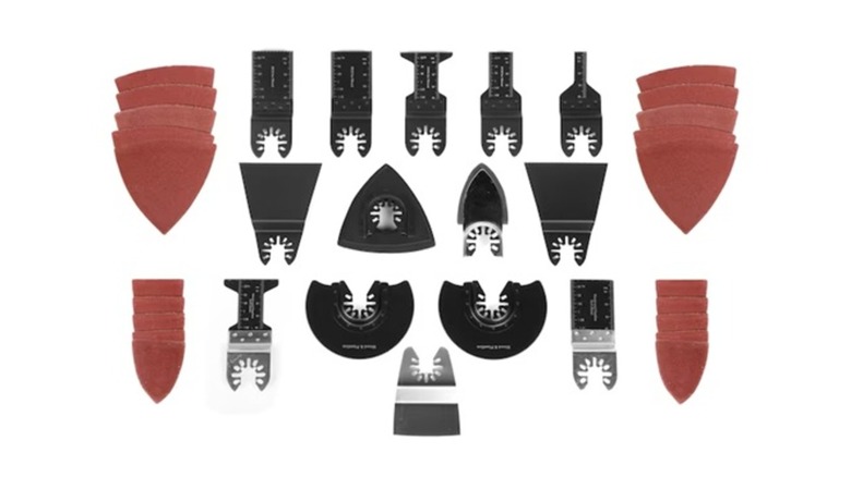 A selection of oscillating multi-tool blades