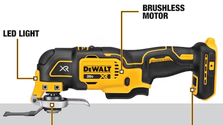 Oscillating multi-tool with labeled features
