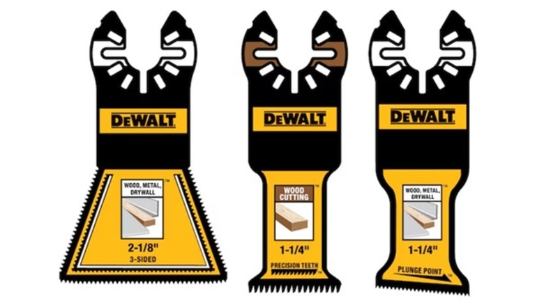 Oscillating multi-tool blades for different materials
