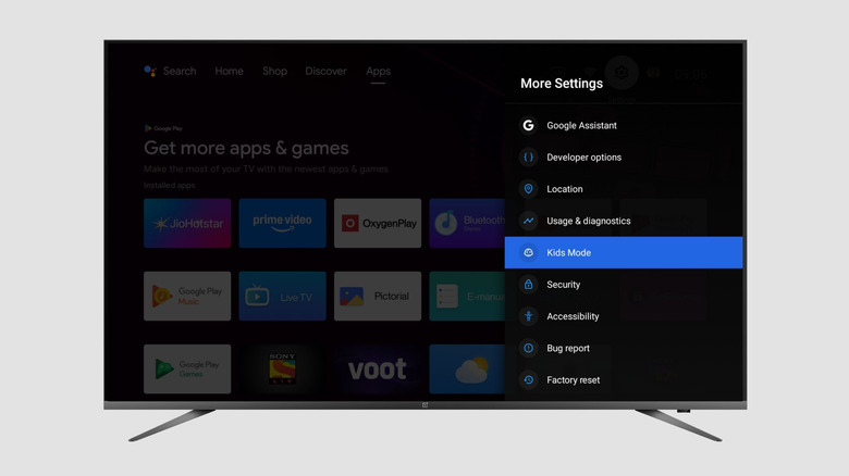 Enable Kids Mode on your TV