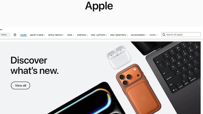 The Apple Storefront on Amazon