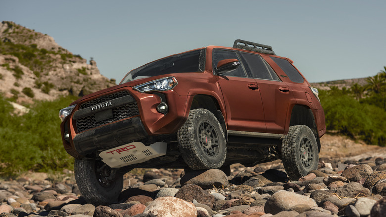 2024 Toyota 4Runner fifth-gen TRD Pro on rocky terrain
