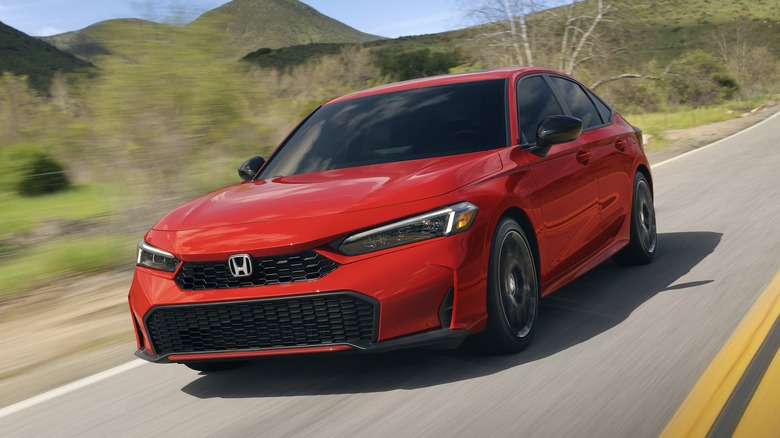 2025 Honda Civic on a rural highway