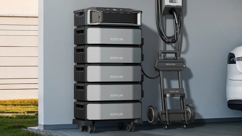 EV charger and battery backup