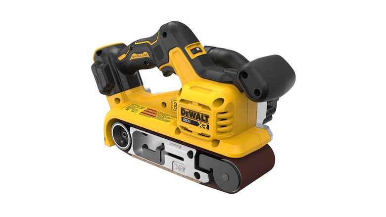 DeWalt 3-by-21-Inch Belt Sander on a white background
