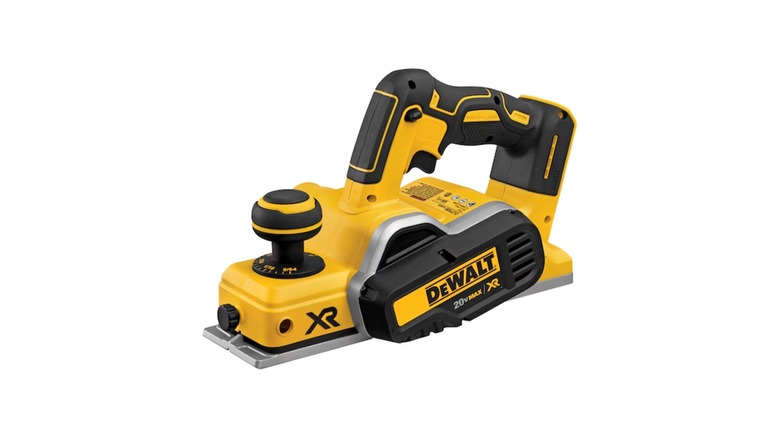 DeWalt 20V Max XR Planer on a white background