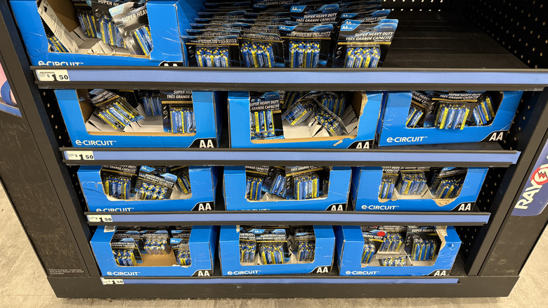 Batteries at Dollar Tree