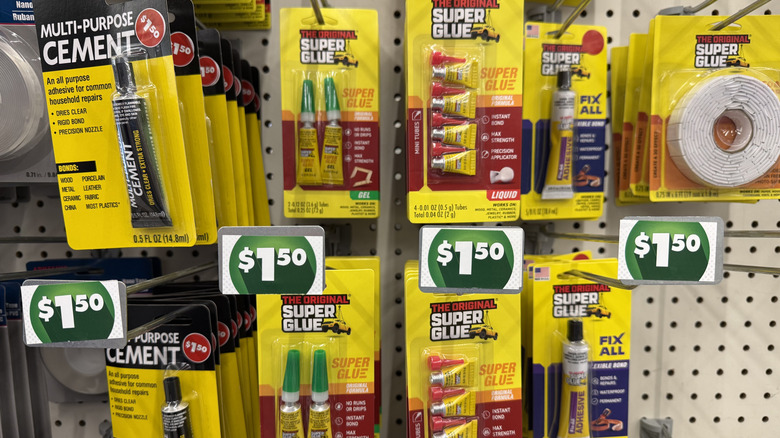 Glue at Dollar Tree