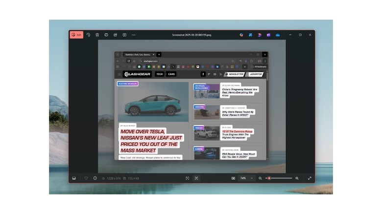Copy text from screenshots