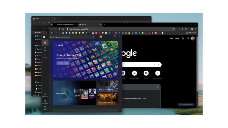 Multiple windows open on Windows 11