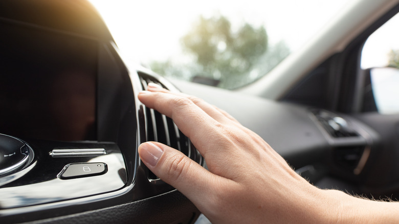 Checking HVAC in car