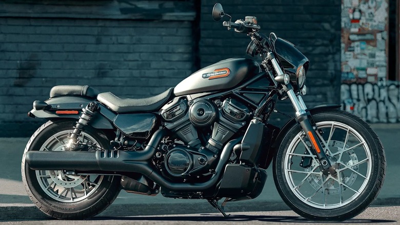A black 2025 Nighster Harley-Davidson bike