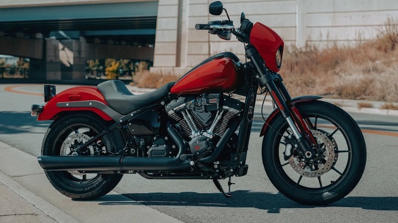 A red Harley-Davidson Low Ride S Motorcycle