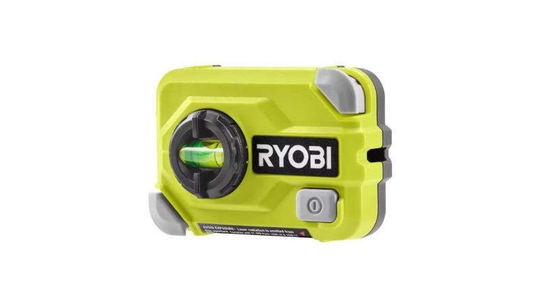 A green Ryobi Compact Laser Level