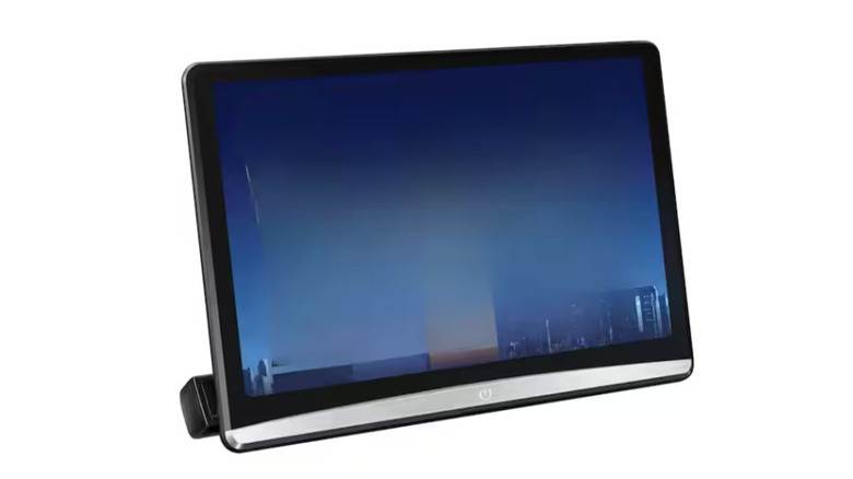 4K Android Portable Car TV Headrest Monitor Tablet on display