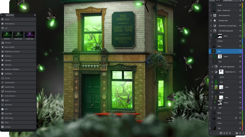 affinity main window view