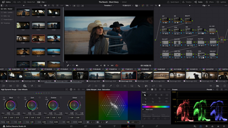 DaVinci Resolve main window example