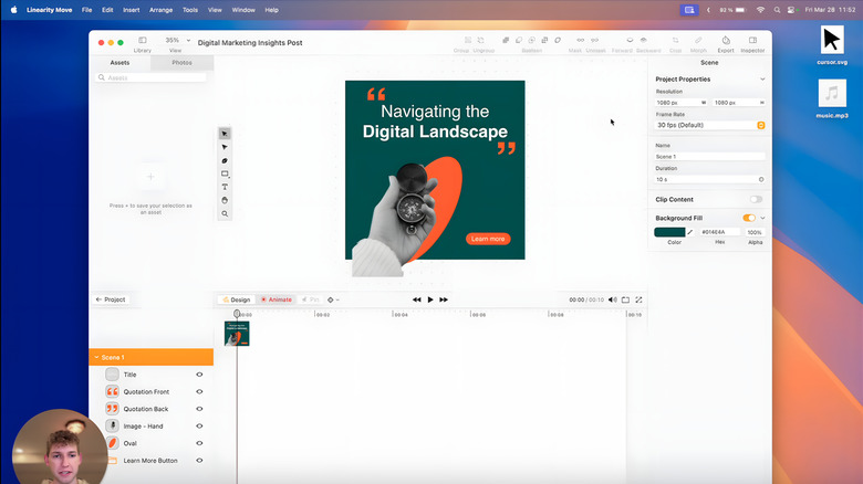 linearity move main screen