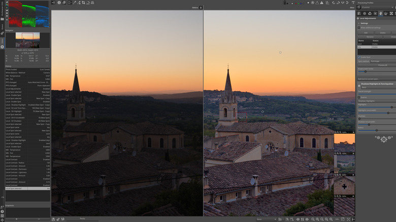 raw therapee main screen