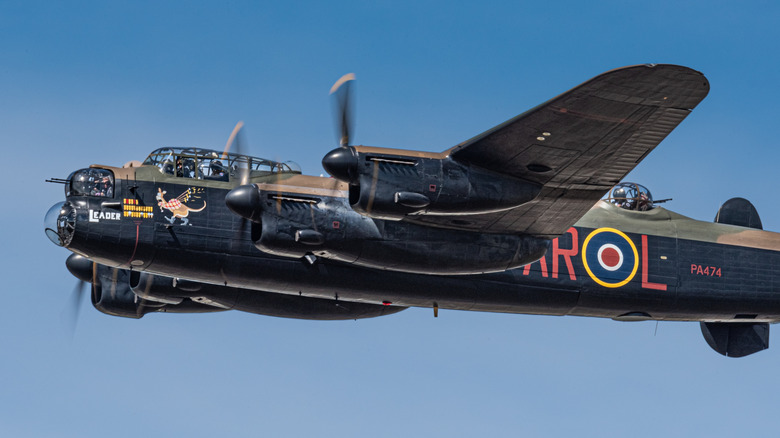 an Avro Lancaster flying