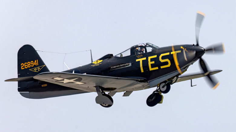 Bell P-63 Kingcobra with 'test' painted on side