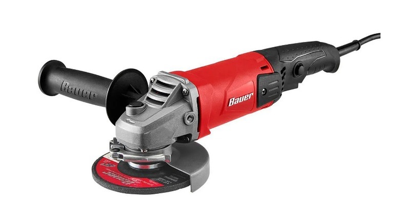 Angle grinder with an extra side handle