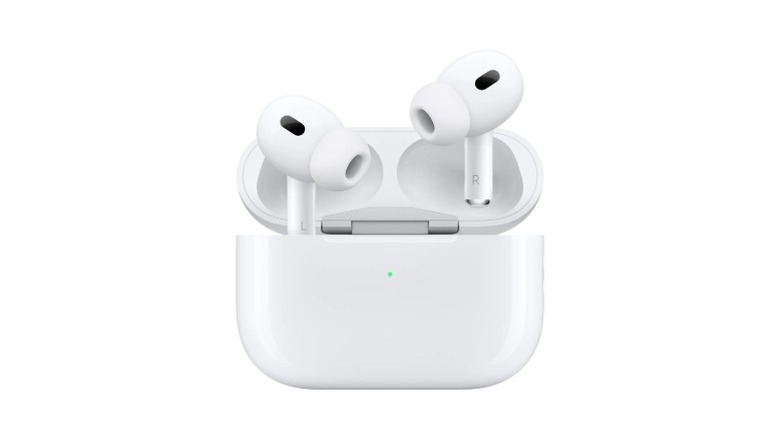 Apple's AirPods Pro 2 entering it's case