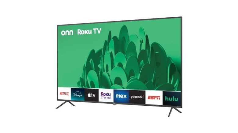 An Onn 65-inch 4K Roku smart TV