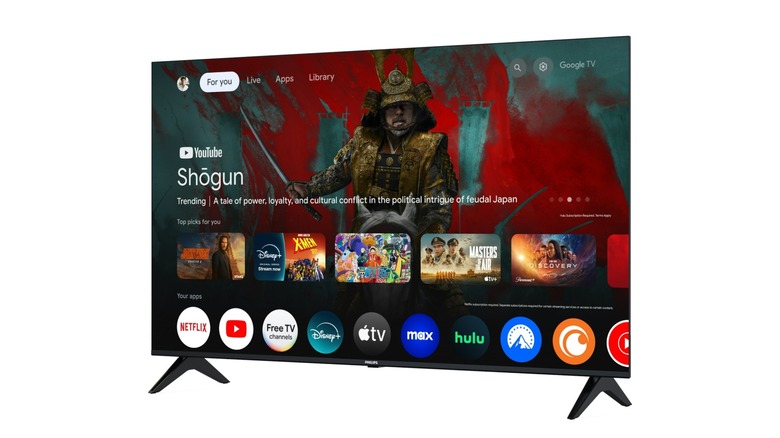 Philips 55PUL7552/F7 TV on display