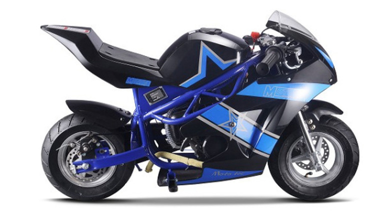 MotoTec GT 49 cc 2‑Stroke on display in blue