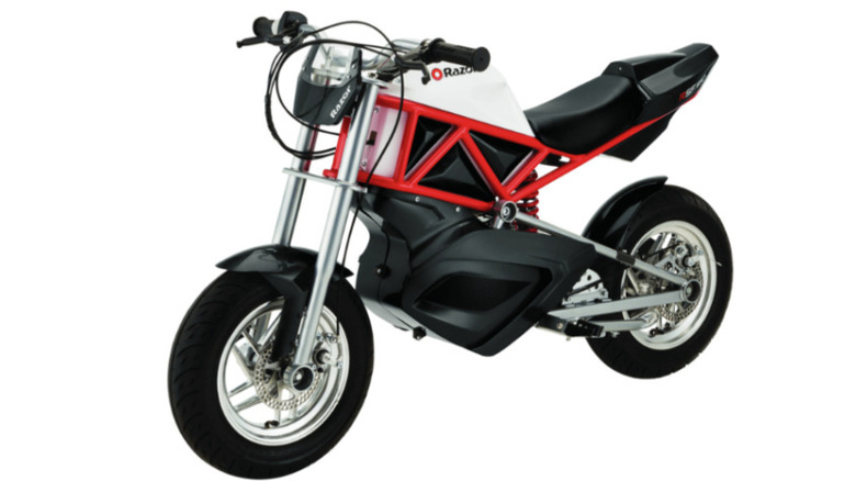 Razor RSF650 Electric Mini Bike on display