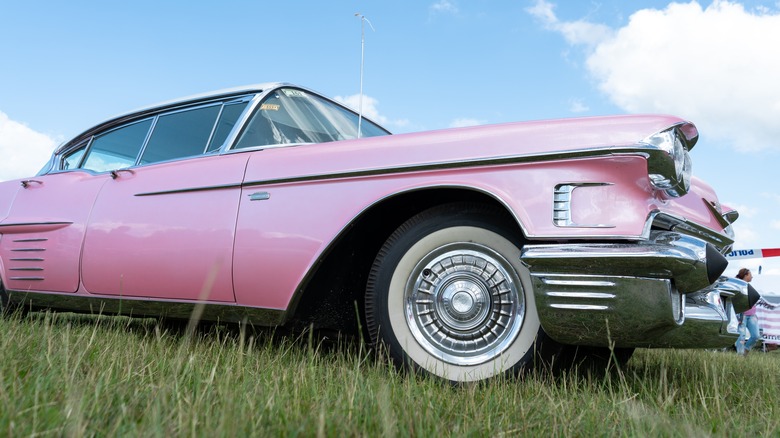 A pink Cadillac