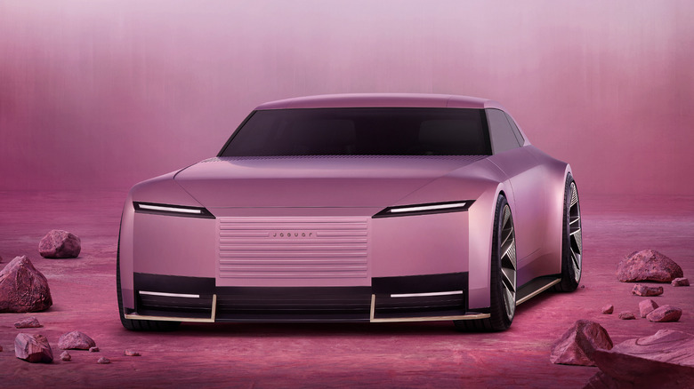 A pink Jaguar Type 00