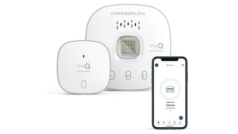 Chamberlain garage door opener and smartphone app