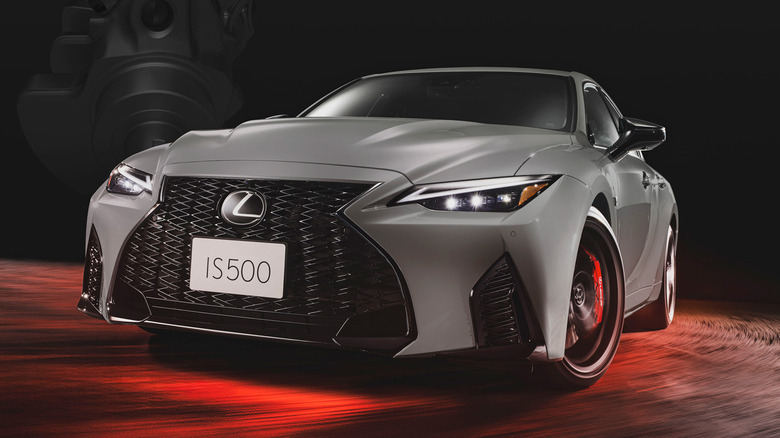 Lexus IS 500 F Climax Edition studio shot