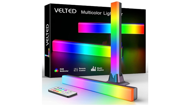 RGB light bar, black box, and remote control